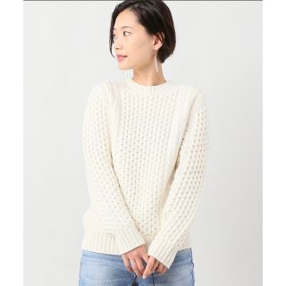 スローン(SLOANE)の【美品】SLOANE スローン/ウールカシミア チャンキーニット　ケーブルニット(ニット/セーター)