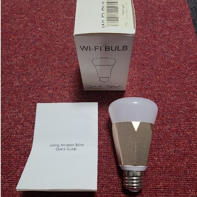 【中古美品】WI-FI対応　BULB　THEM07-gold　スマート電球 インテリア/住まい/日用品のライト/照明/LED(蛍光灯/電球)の商品写真