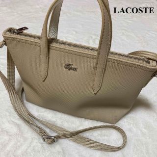 ラコステ(LACOSTE)のLACOSTE ミニ ショルダー バック 2way ベージュ(ショルダーバッグ)