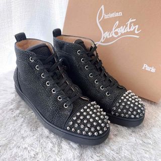 クリスチャンルブタン(Christian Louboutin)のルブタン　スパイクスタッズ　ハイカット　スニーカー　スリッポン　靴(スニーカー)