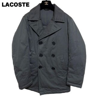 ラコステ(LACOSTE)の【美品】LACOSTE ラコステ ダウンピーコート グレー M(ダウンジャケット)