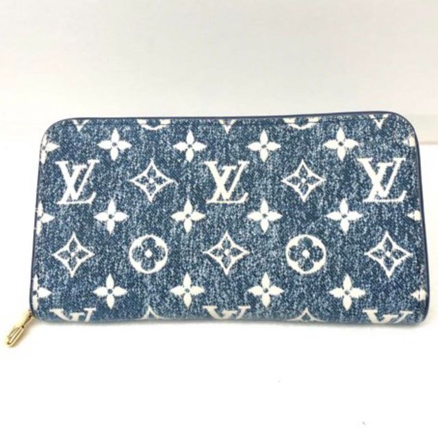 LOUIS VUITTON(ルイヴィトン)の【美品】ルイヴィトン M81226 モノグラムジャカード ジッピーウォレット 青 レディースのファッション小物(財布)の商品写真