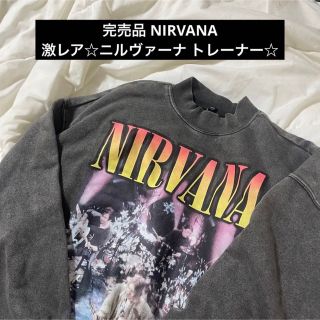 エイチアンドエム(H&M)のNIRVANA ニルヴァーナ プリント オーバーサイズ スウェット トレーナー(トレーナー/スウェット)