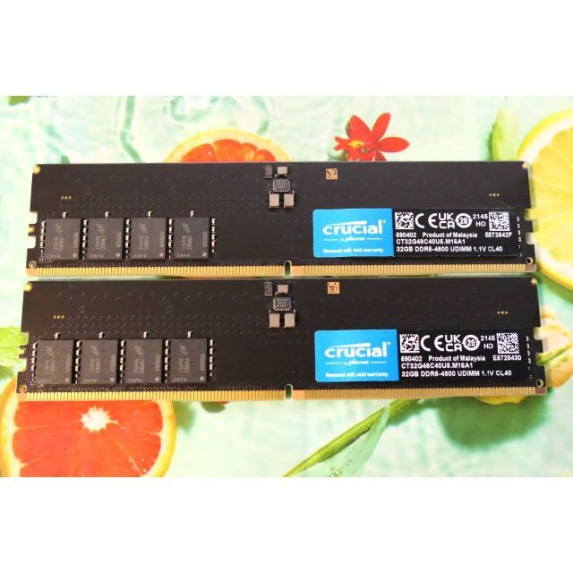 Crucial DDR5-4800 32GBx2枚 合計64GB メモリ