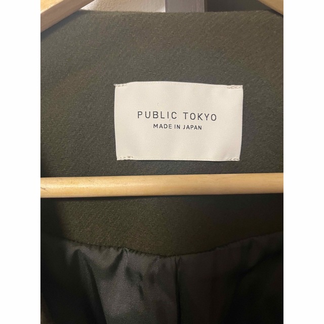 PUBLIC TOKYO FAbRICAノーカラーコート