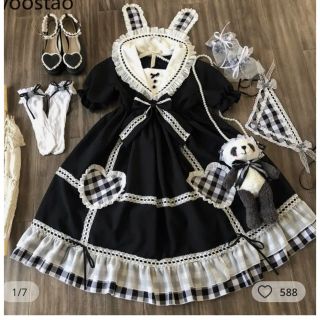 アリスアンドザパイレーツ ロリータ ひざ丈ワンピース(レディース)の