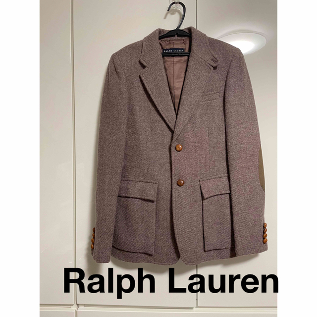 Ralph Lauren(ラルフローレン)の美品　ラルフローレン　Ralph Lauren 日本製　ジャケット　ベージュ　紫 レディースのジャケット/アウター(テーラードジャケット)の商品写真