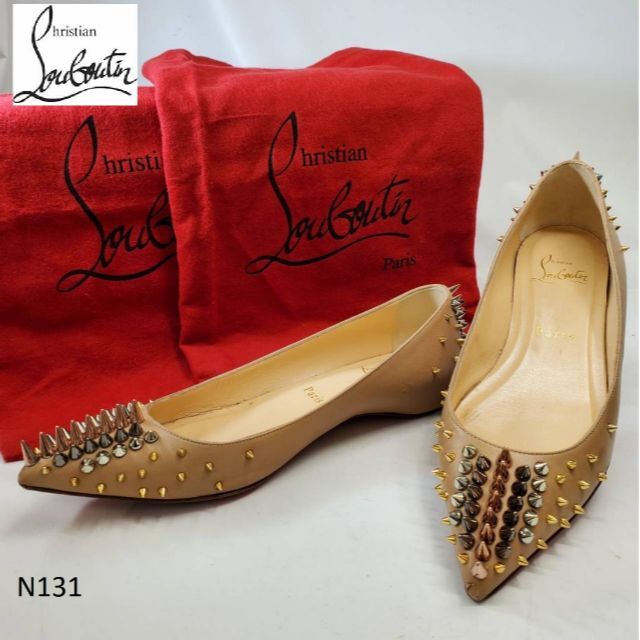 Christian louboutin ルブタン フラット スタッズ 35.5 | www.causus.be