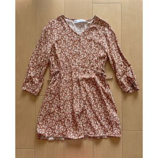 ザラキッズ(ZARA KIDS)のZARA kids 小花柄ワンピース　122(ワンピース)