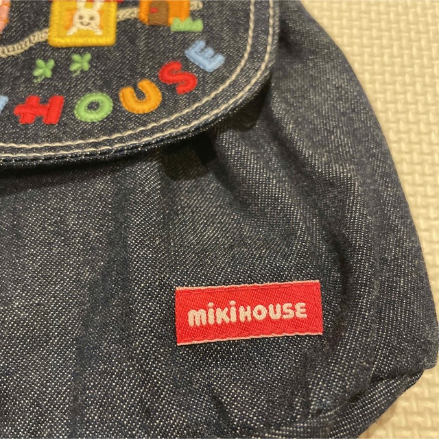 mikihouse(ミキハウス)の新品未使用　ミキハウス ベビー用 リュックサック デニム キッズ/ベビー/マタニティのこども用バッグ(リュックサック)の商品写真