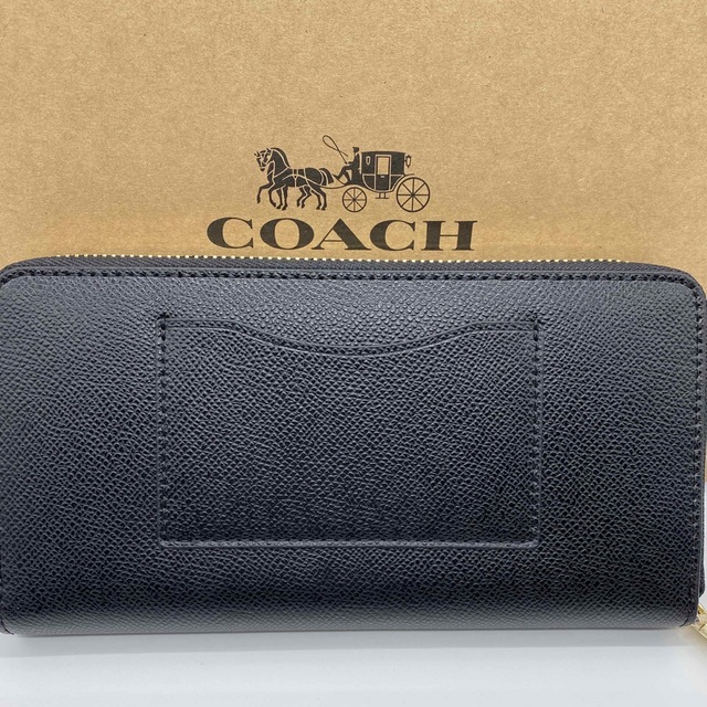 COACH(コーチ)のコーチ coach ジッピーウォレット 正規品 レザー 長財布 ブラック　06 レディースのファッション小物(財布)の商品写真