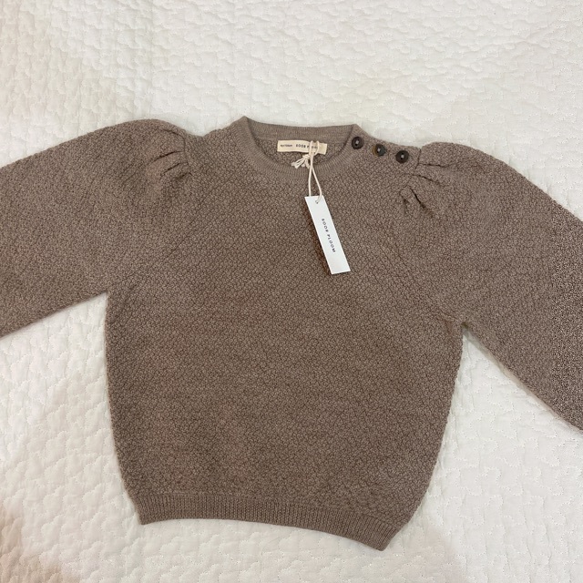 soor ploom agnes sweater flax 4yキッズ/ベビー/マタニティ