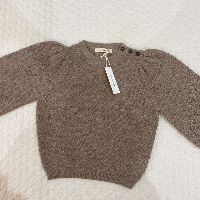 SOOR PLOOM(ソーアプルーム)のsoor ploom agnes sweater flax 4y キッズ/ベビー/マタニティのキッズ服女の子用(90cm~)(ニット)の商品写真