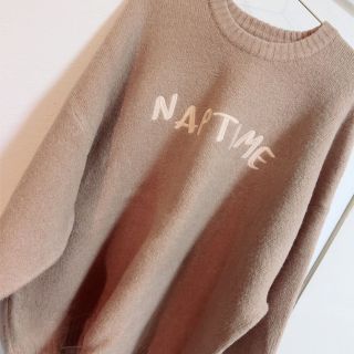 naptime ロゴ刺繍 ニットプルオーバー Nissyの通販 by @|ラクマ