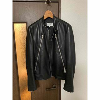 美品 マルジェラ 44サイズ ハの字 ライダースラムレザー margiela