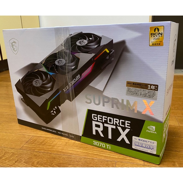 MSI RTX 3070 Ti 未使用未開封品