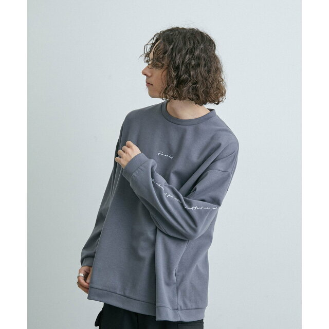 JUNRED(ジュンレッド)の【グレー系（09）】2ポイントロングスリーブワイドPO メンズのトップス(Tシャツ/カットソー(半袖/袖なし))の商品写真