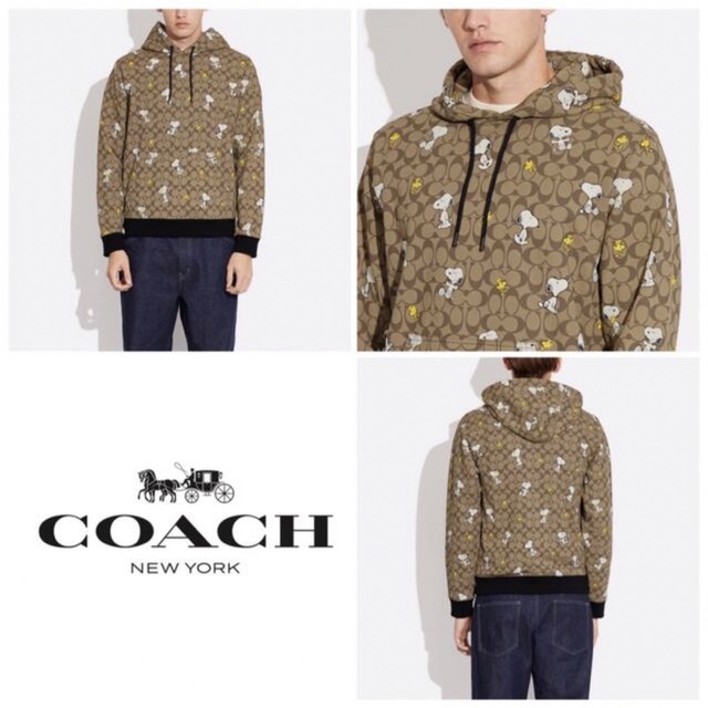 COACH ★大人気★ シグネチャー スヌーピー フーディー パーカー L 新品