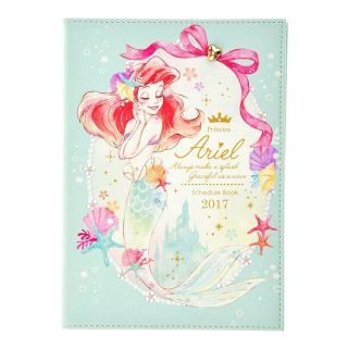 ディズニー(Disney)の新品☆アリエル スケジュール帳 2017☆ディズニーストア公式品(カレンダー/スケジュール)