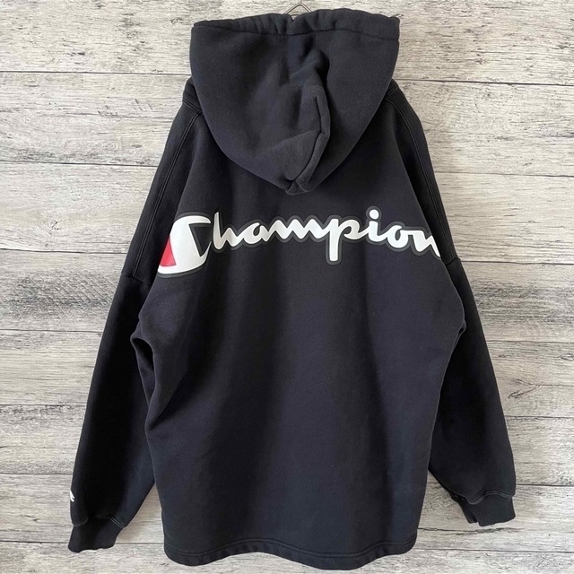 Champion パーカー　オーバーサイズ　ビッグロゴ