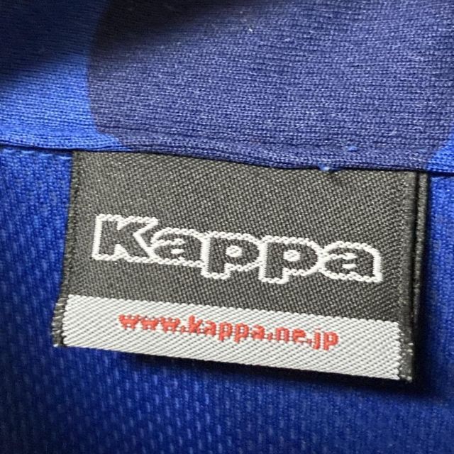 Kaepa(ケイパ)の【GOLFウェア】Kappa ケイパ ポロシャツ 半袖 ロゴ 刺繍 ドット 青 スポーツ/アウトドアのゴルフ(ウエア)の商品写真