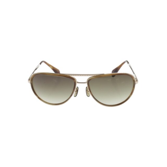 Oliver Peoples(オリバーピープルズ)のOLIVER PEOPLES オリバーピープルズ サングラス - ゴールドx緑系 【古着】【中古】 メンズのファッション小物(サングラス/メガネ)の商品写真