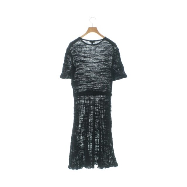 CHANEL - CHANEL シャネル ワンピース 42/42(L位) 黒 【古着】【中古