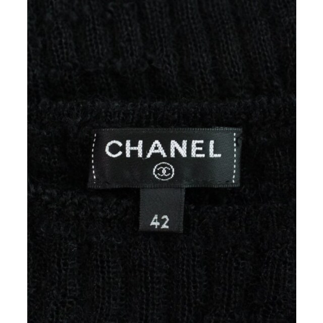 CHANEL(シャネル)のCHANEL シャネル ワンピース 42/42(L位) 黒 【古着】【中古】 レディースのワンピース(ひざ丈ワンピース)の商品写真