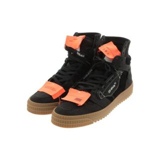 オフホワイト(OFF-WHITE)のOFF-WHITE オフホワイト スニーカー 42(27cm位) 黒 【古着】【中古】(スニーカー)