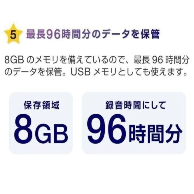 専門店では 超小型 ボイスレコーダー 録音機 ICレコーダー 8GB