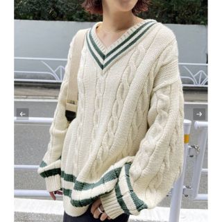 スピックアンドスパン(Spick & Span)の【Oldderby Knitwear】別注クリケットロングスリーブプルオーバー(ニット/セーター)