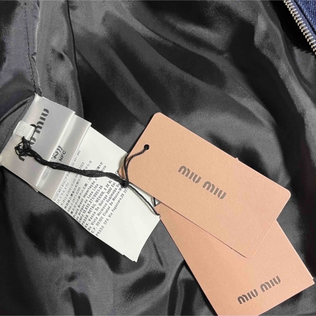 MIU MIU - 新品タグ付き☆MIU MIU☆デニムダウンジャケット MIU MIU - 新品タグ付き☆MIU MIU☆デニムダウンジャケット