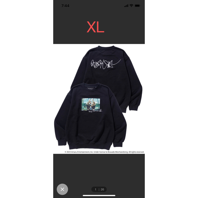 XLARGE x 2Pac Crewneck Sweat