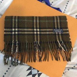 バーバリー(BURBERRY)のバーバリーのカシミア100％マフラー(マフラー)