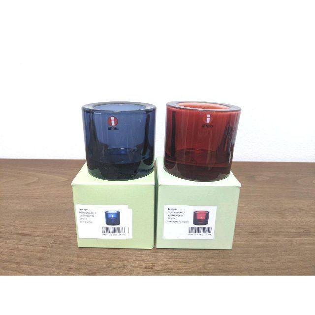 イッタラ キャンドルホルダー キビ KIVI クランベリー&レイン 新品 - 食器