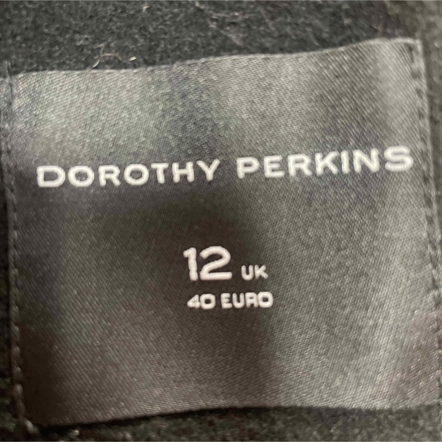 DOROTHY PERKINS(ドロシーパーキンス)のドロシーパーキンス　フード　コート　ブラック レディースのジャケット/アウター(その他)の商品写真