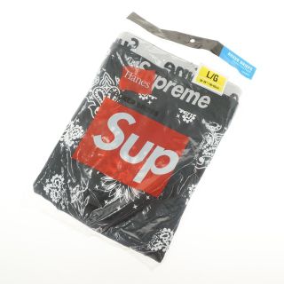 Supreme/Hanes Boxer Briefsボクサーブリーフ黒白バンダナ