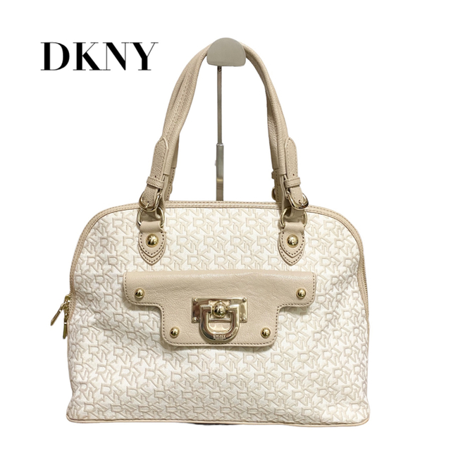 DKNY(ダナキャランニューヨーク)の【ダナキャランニューヨーク】ハンドバッグ　ベージュ レディースのバッグ(ハンドバッグ)の商品写真
