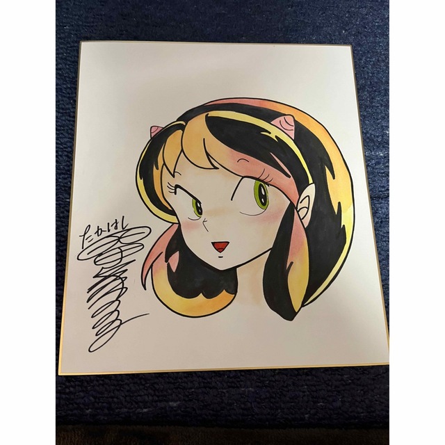 高橋留美子 ラムちゃん 手描きイラスト サイン色紙 うる星やつら アニメ 漫画 Yahoo!オークション - 高橋留美子 うる星やつら ラムちゃん 直筆