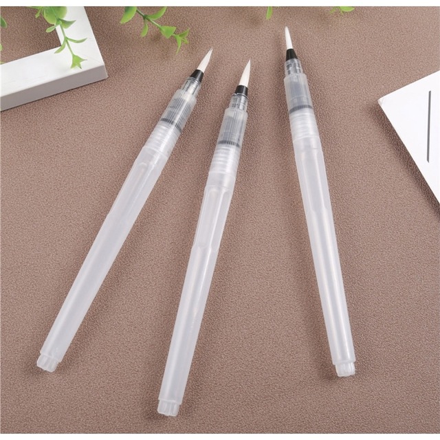 ウォーターブラシ　６本セット　水筆　筆ペン　水彩画　極細　極太　スケッチ5