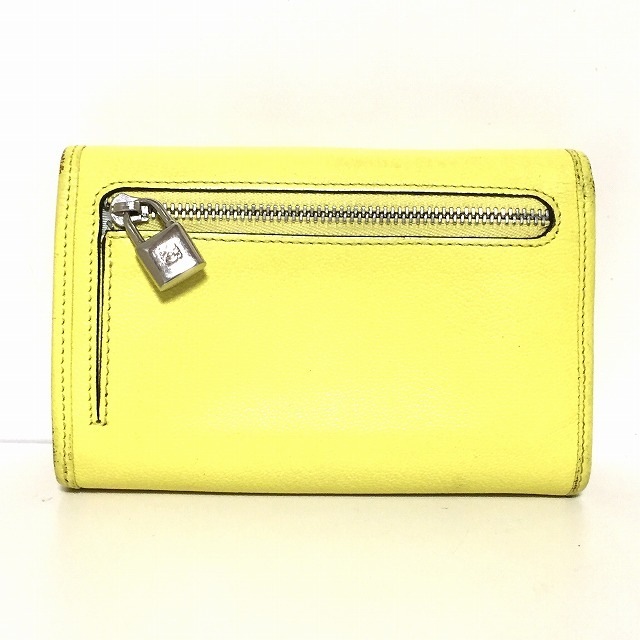 SALE/86%OFF】 ロエベ 2つ折り財布 - イエロー レザー superior