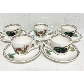 ノリタケ(Noritake)のノリタケ　ロイヤルオーチャード　カップ&ソーサー５客セット(グラス/カップ)