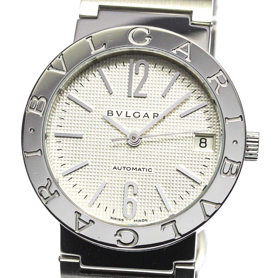 ☆良品 【BVLGARI】ブルガリ ブルガリブルガリ デイト BB33SS 自動巻き メンズ_718244【ev20】