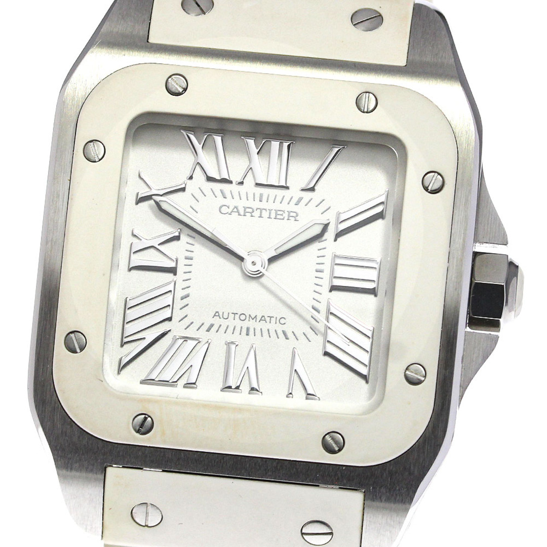 【CARTIER】カルティエ サントス100MM W20122U2 自動巻き メンズ_732611【ev15】