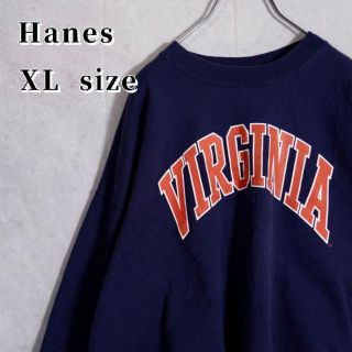 ヘインズ(Hanes)の【人気のカレッジロゴ】ヘインズ　スウェット　XLサイズ(スウェット)