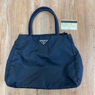 プラダ(PRADA)のr3018 プラダ ナイロン ブラック ハンドバッグ(ハンドバッグ)