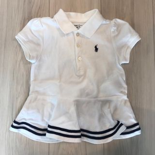 ポロラルフローレン(POLO RALPH LAUREN)のポロラルフローレン♡ポロシャツ　白　24m 90サイズ(Tシャツ/カットソー)