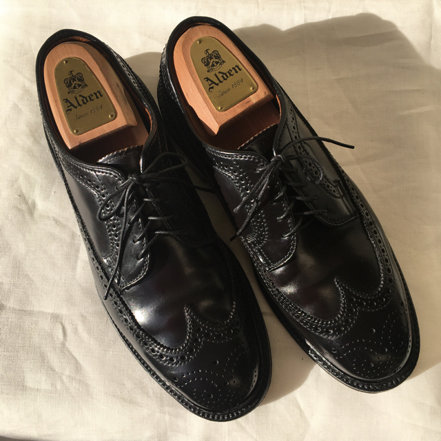 在庫あり】 Alden - コードバン ロングウィングチップ 9751 オールデン