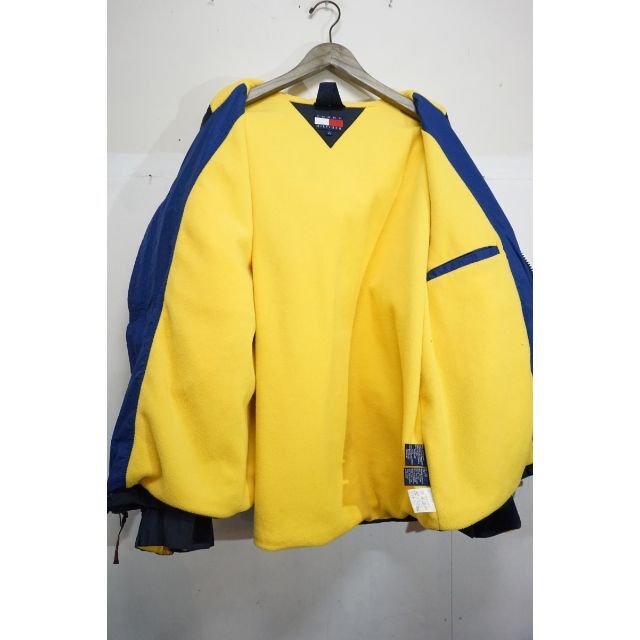 TOMMY HILFIGER(トミーヒルフィガー)の90s TOMMY HILFIGERナイロン フリース ジャケット 紺326M▲ メンズのジャケット/アウター(ナイロンジャケット)の商品写真