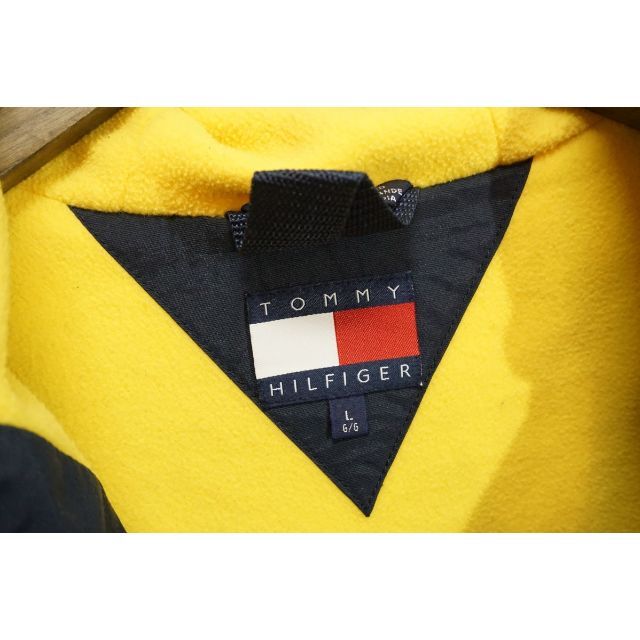 TOMMY HILFIGER(トミーヒルフィガー)の90s TOMMY HILFIGERナイロン フリース ジャケット 紺326M▲ メンズのジャケット/アウター(ナイロンジャケット)の商品写真